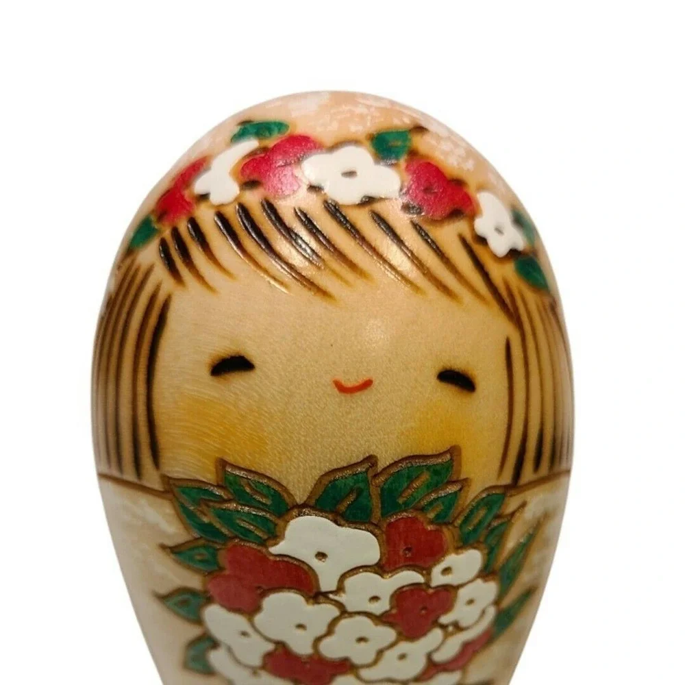 "Usaburo Kokeshi" Wedding Set [San-Ai Handmade] From Japan Bride and Groom EUC - Picture 6 of 8